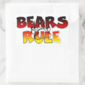 Beer Pride Bears heerst Rechthoekige Sticker (Tas)