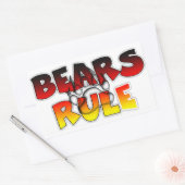 Beer Pride Bears heerst Rechthoekige Sticker (Envelop)