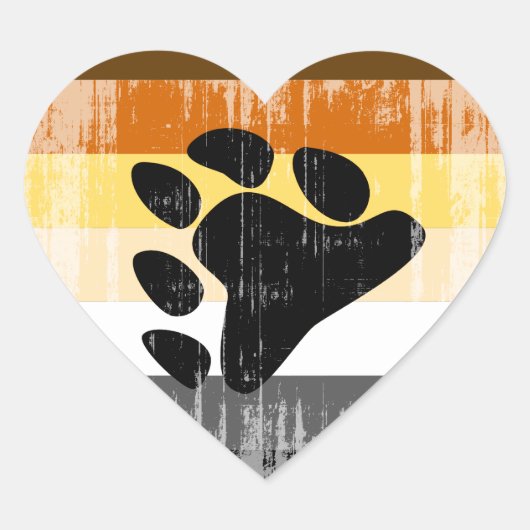 Beer Pride bedroefd Hart Sticker (Voorkant)