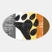 Beer Pride bedroefd Ovale Sticker (Voorkant)