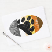 Beer Pride bedroefd Ovale Sticker (Envelop)