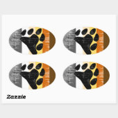 Beer Pride bedroefd Ovale Sticker (Vel)