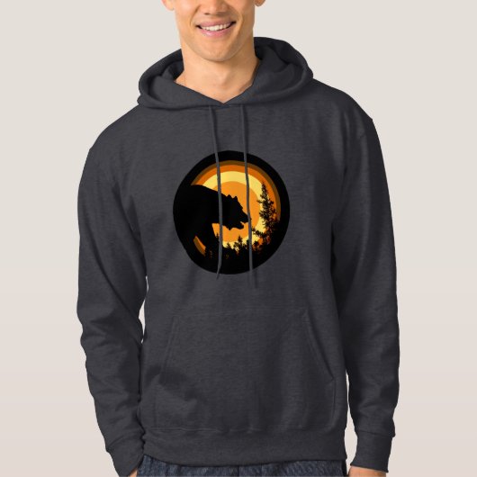 Beer Pride-Beer in Sunset beer Pride-vlaggenkleure Hoodie (Voorkant)