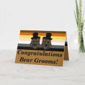 Beer Pride Beren Gay Wedding Gefeliciteerd Kaart (Voorkant)