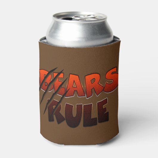 Beer Pride Beren Regel Klauw Merken Blikjeskoeler (Blikje Voorkant)
