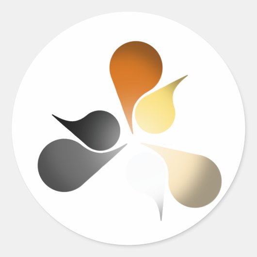 BEER PRIDE BURST RONDE STICKER (Voorkant)