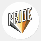 Beer Pride Burst Ronde Sticker (Voorkant)