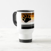 Beer Pride Colors Flag Black Paw Reisbeker (Voorkant links)