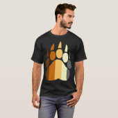Beer Pride Colors Paw T-Shirt (Voorkant volledig)