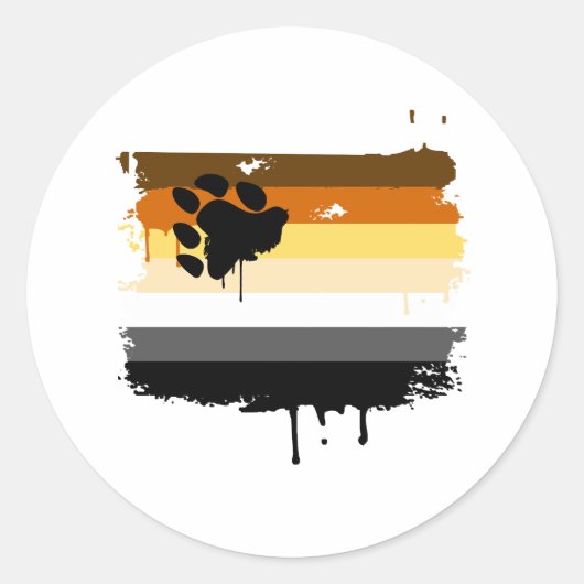 Beer Pride Colors Ronde Sticker (Voorkant)