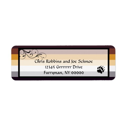 Beer Pride Custom Bruiloft/Ceremonie Retouradres Etiket (Voorkant)