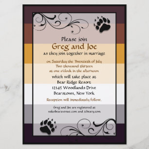 Beer Pride Custom Gay Wedding Invitations Kaart