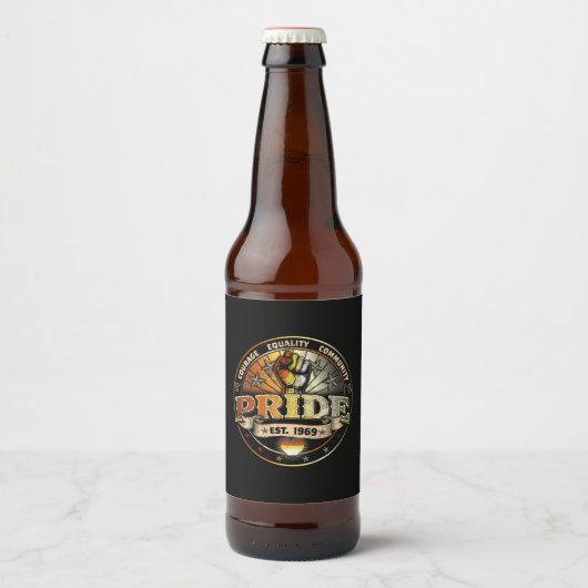 Beer Pride est. 1969 Bier Etiket (Voorkant)