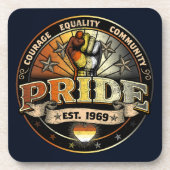 Beer Pride est. 1969 Bier Onderzetter (Voorkant)