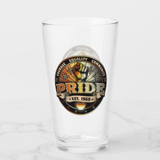 Beer Pride est. 1969 Glas (Achterkant)