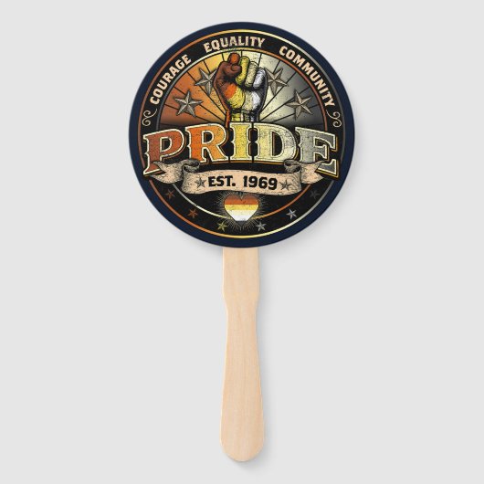 Beer Pride est. 1969 Handwaaier (Voorkant)