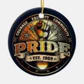 Beer Pride est. 1969 Keramisch Ornament (Voorkant)