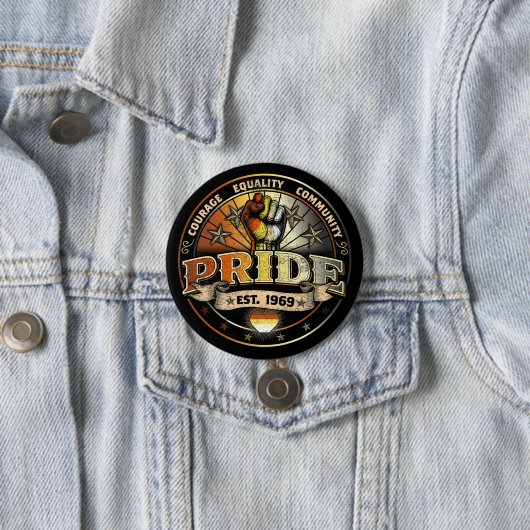 Beer Pride est. 1969 Ronde Button 7,6 Cm (In situ)