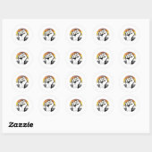 Beer Pride Fist Circle Print Ronde Sticker (Vel)
