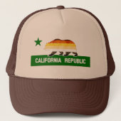 Beer Pride Flag Beer Californië Trucker Pet (Voorkant)