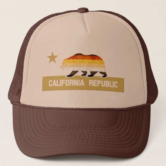 Beer Pride Flag Beer Californië Trucker Pet (Voorkant)