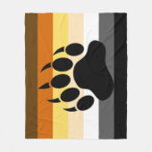 Beer Pride Flag Beer Paw Fleece Deken (Voorkant)