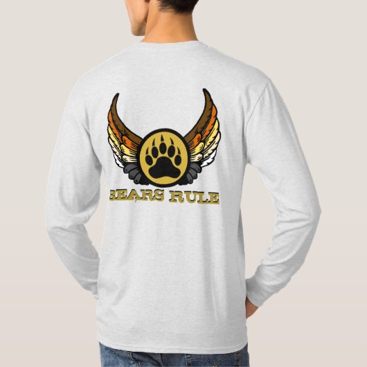 Beer Pride Flag Beren Regel Wingen T-shirt (Achterkant)