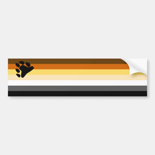 Beer Pride Flag Bumpersticker (Voorkant)