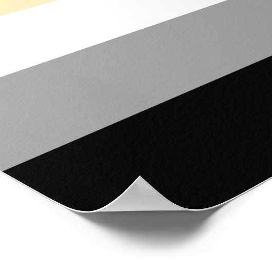 Beer Pride Flag en Paw Poster (Hoek)