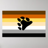 Beer Pride Flag en Paw Poster (Voorkant)