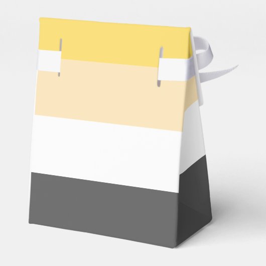 Beer Pride Flag Goud Gay Bruiloft Favor Box Bedankdoosjes (Achterkant)