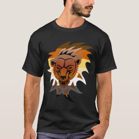 Beer Pride Flag Growling Beer T-shirt (Voorkant)