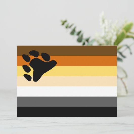 Beer Pride Flag Kaart (Staand voorkant)