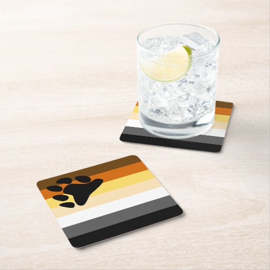 Beer Pride Flag Kartonnen Onderzetters (Insitu)