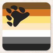 Beer Pride Flag Kartonnen Onderzetters (Voorkant)