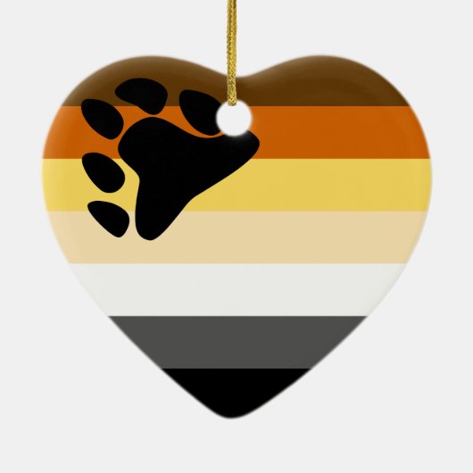 Beer Pride Flag Keramisch Ornament (Achterkant)