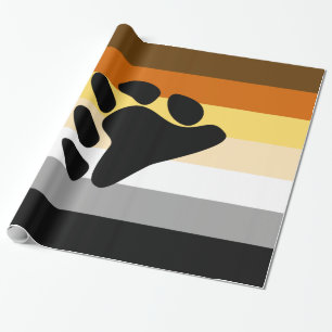 Beer Pride Flag met Paw Cadeaupapier