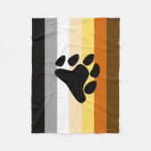 Beer Pride Flag met Paw Fleece Deken (Voorkant)
