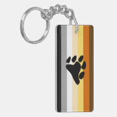 Beer Pride Flag met Paw Sleutelhanger (Voorkant Links)