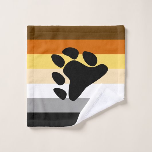 Beer Pride Flag met Paw Washandje (Wasdoekje)