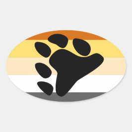 Beer Pride Flag Ovale Sticker