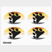 Beer Pride Flag Ovale Sticker (Vel)