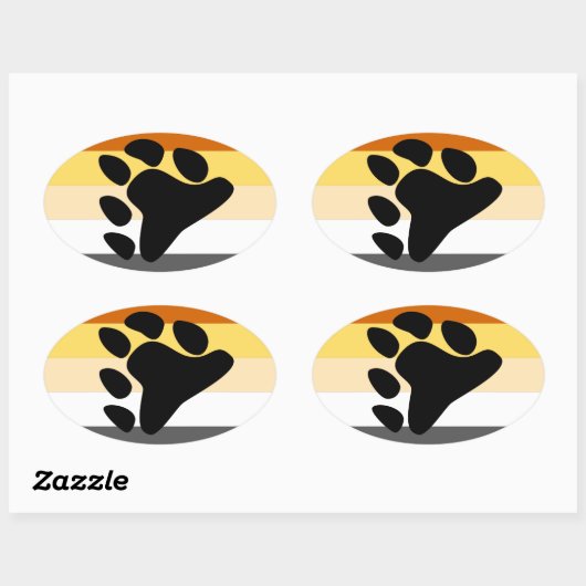 Beer Pride Flag Ovale Sticker (Vel)