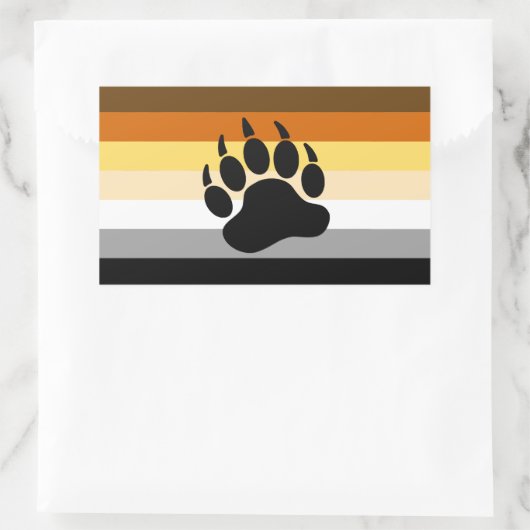 Beer Pride Flag Rechthoekige Sticker (Tas)