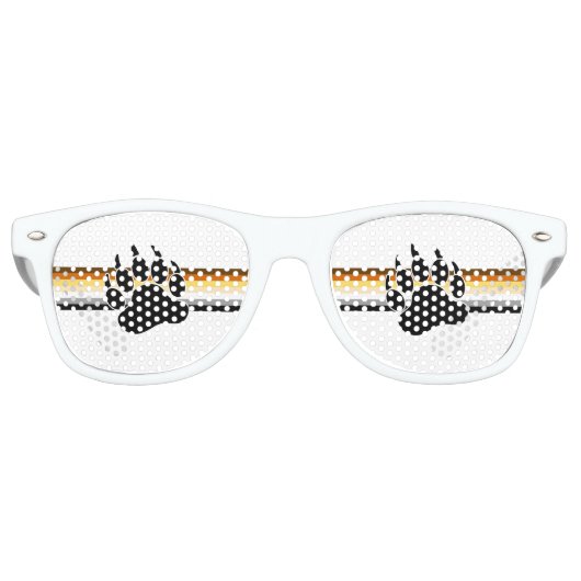 Beer Pride Flag Retro Zonnebril (Voorkant)