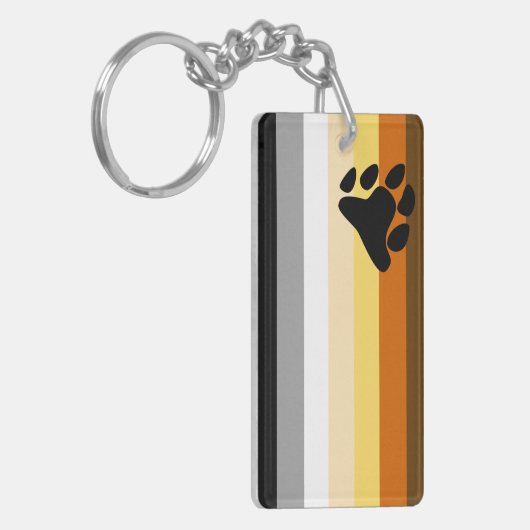 Beer Pride Flag Sleutelhanger (Voorkant Links)