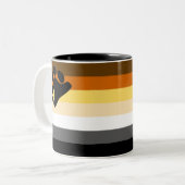 Beer Pride Flag Tweekleurige Koffiemok (Voorkant links)