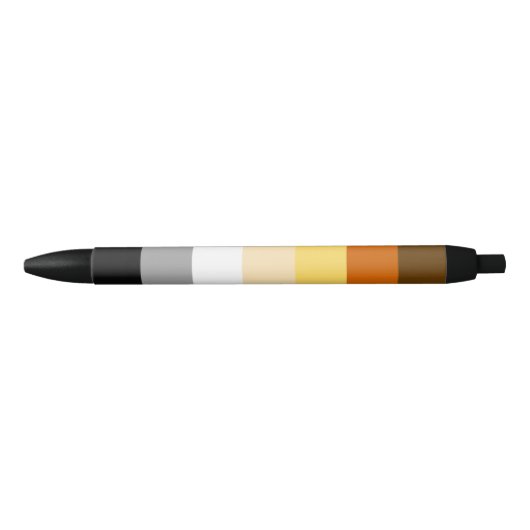 Beer Pride Flag Zwarte Inkt Pen (Voorkant)