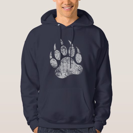 Beer Pride gedesdist Bear Paw HOT !!! Hoodie (Voorkant)