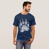 Beer Pride gedesoriënteerde Beerpoot T-shirt (Voorkant volledig)